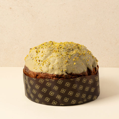 Panettone cioccolato bianco e pistacchio artigianale online Gourmandise 